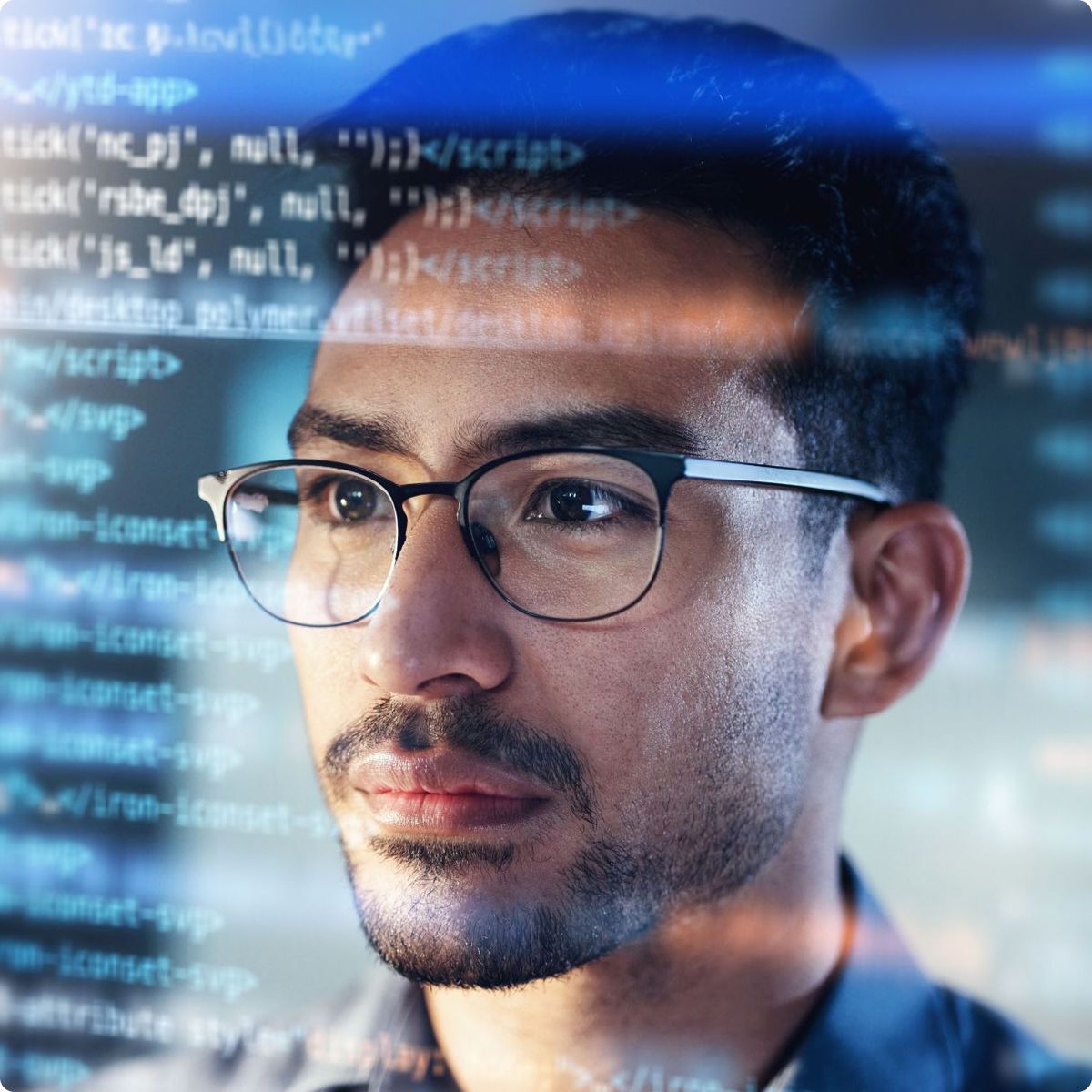 Professional trader analyzing multiple screens